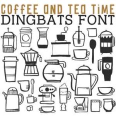 cg coffee and tea time dingbats