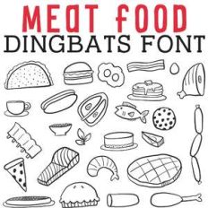 cg meat food dingbats