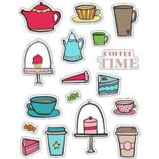 ml coffee time stickers