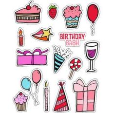 ml super birthday stickers