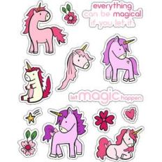 ml unicorn pony stickers