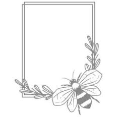 leafy bee frame