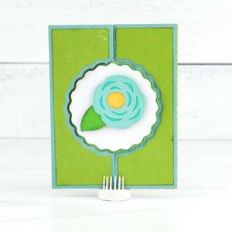 gatefold flip card wave