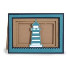 lighthouse shadow box card