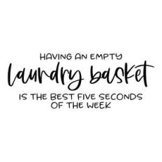 having an empty laundry basket