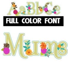 mums color font