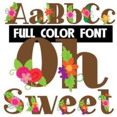 oh sweet color font