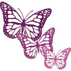 three butterflies