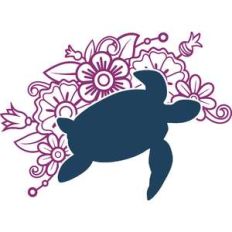turtle with flowers