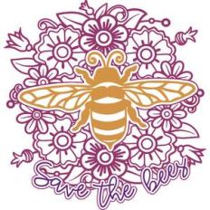 save the bees mandala