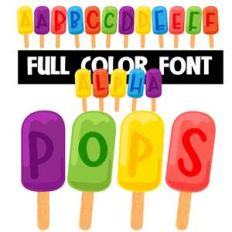 alpha-pops color font
