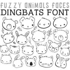 cg fuzzy animal faces dingbats