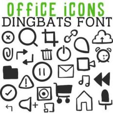 cg office icons dingbats