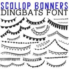 cg scallop banner dingbats