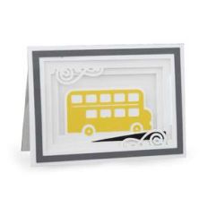 bus shadow box card
