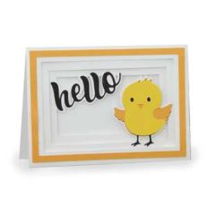 chicky chicky shadow box card