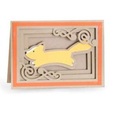 foxy shadow box card