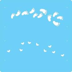 baby steps cuddler stencil