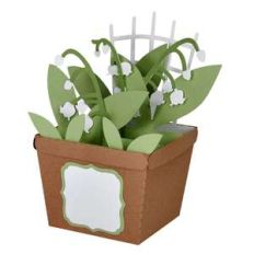 lily of the valley pot card in a box