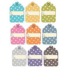 polka dot gift tags