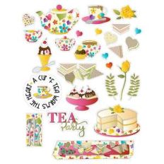 sandwiches and tea party planner stickers