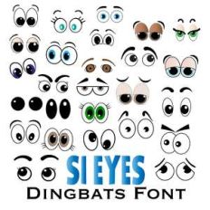 lots of eyes dingbats font