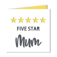 '5 star' mum cut out card