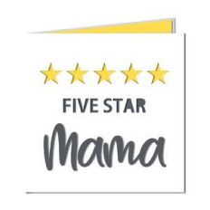 '5 star mama' cut out card
