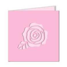 cut out rose card