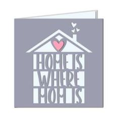 'home is where mom is' card