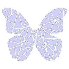 sketch and stitch geometric butterfly