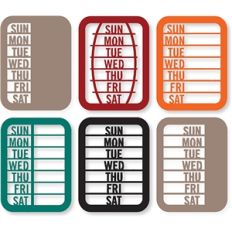 weekday cards