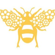 bee with flower wings