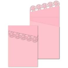 floral lace flap envelope