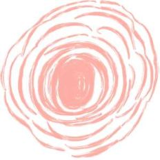 pink flower outline