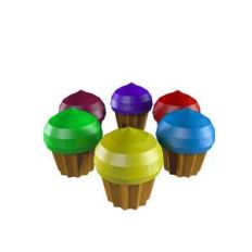 lowpoly cupcake