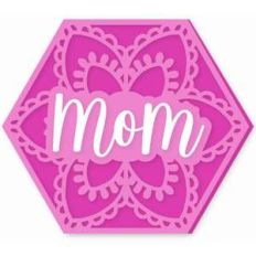 hexagon mom flower card
