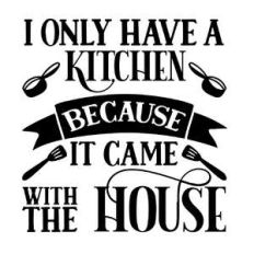i only have a kitchen because it came with the house