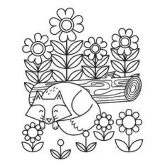 fox coloring page