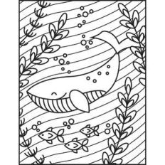 whale coloring page