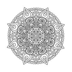 mandala coloring page