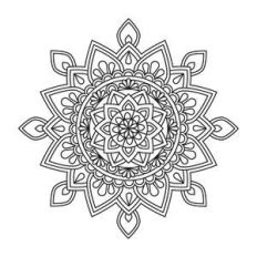 mandala coloring page