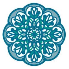 layered flowery doily