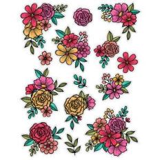 flower sticker sheet