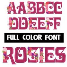 rosies color font