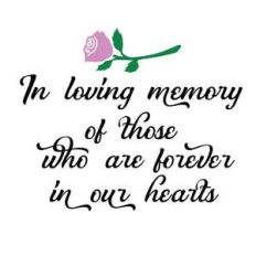 in loving memory of those who are forever in our hands