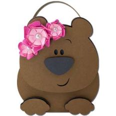 bear flowers basket