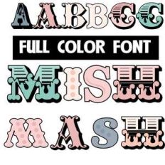 mishmash color font