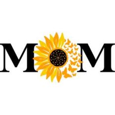 mom sunflower butterfly