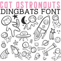 cg cat astronauts dingbats